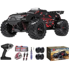 Remote Control Car 1:18 All Terrain RC Cars, 40 KPH High Speed Remote Control Truck, 4WD Electric Vehicle, Off-Road RC Truck with 2 Rechargeable Batteries, 2.4Ghz Remote Control Car for Kids & Adults in Kuwait