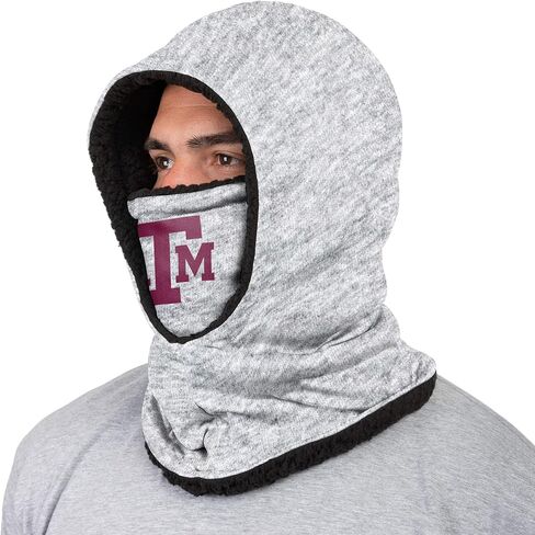 FOCO Utah Utes NCAA Heather Grey Big Logo Hooded Gaiter, Adult (SVNCGRHDSN) in Saudi Arabia