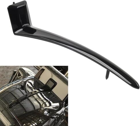 Cnamid5 1 Pc Zinc Alloy Nacelle Spear Top Headlight Cover Trim XJ56-UQ-2D3Y Glossy Black For Harley For Road King Models 14-2023 in Saudi Arabia