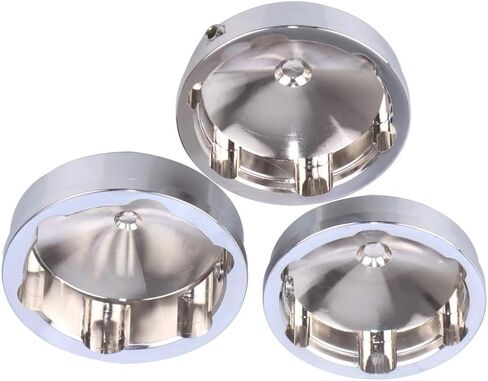 أغطية جذع الشوكة العلوية من الألومنيوم من Riloer CNC، أغطية جذع الشوكة العلوية للدراجة النارية، أغطية صواميل المحور، متوافقة مع Harley Sportster XL (باستثناء XL883C، XL1200C XL1200S)، كروم in Kuwait