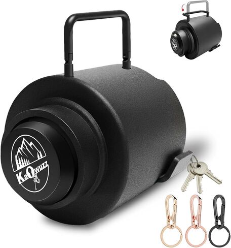 Trailer Lock, Heavy Duty Trailer Ball Lock Fits 2 5/16-Inch Couplers, Anti-Theft, Anti-Smashing, Secures Safety Chains, Solid Steel Towing Hitch Accessories for RV, Cargo, Boat (with Handle) in Saudi Arabia