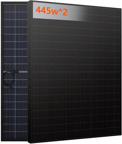 قطعتان من الألواح الشمسية 360 355 واط 24 فولت، إجمالي 720 واط عالي الكفاءة نصف خلية أحادية البلورية الكهروضوئية وحدة شاحن الطاقة لبطارية المزرعة البحرية RV على السطح وغيرها من التطبيقات خارج الشبكة، عبوتان in Kuwait