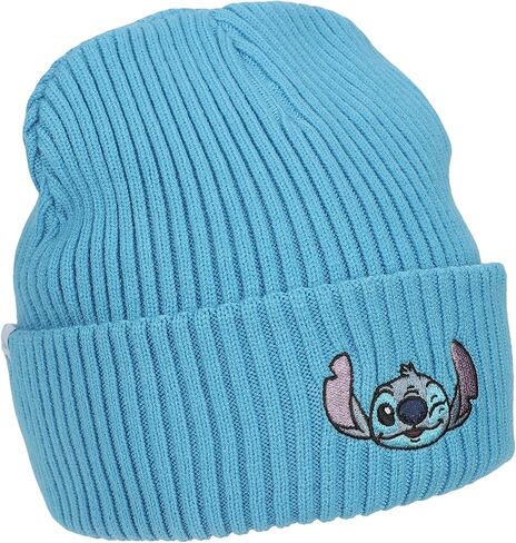 Hello Kitty Ribbed Knit, Embroidered Character On White Cuff Beanie in Saudi Arabia