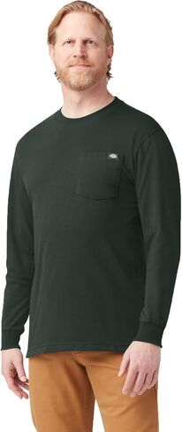 Dickies Men's Long Sleeve Heavyweight Crew Neck T-Shirt, Dark Navy in Saudi Arabia