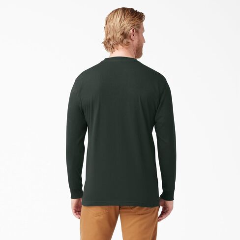 Dickies Men's Long Sleeve Heavyweight Crew Neck T-Shirt, Dark Navy in Saudi Arabia