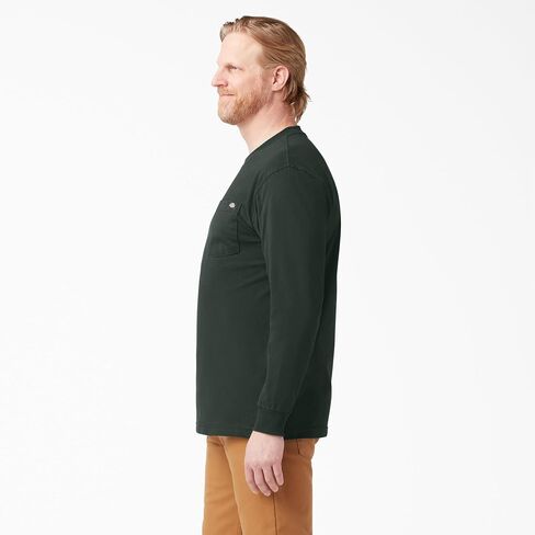 Dickies Men's Long Sleeve Heavyweight Crew Neck T-Shirt, Dark Navy in Saudi Arabia