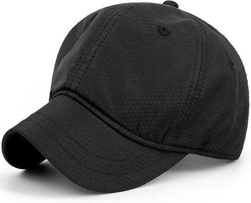 Masktide Short Brim Baseball Caps for Men Quick Dry Short Bill Hats for Women Ponytail Umpire Fitted Running Outdoor Sports in Kuwait