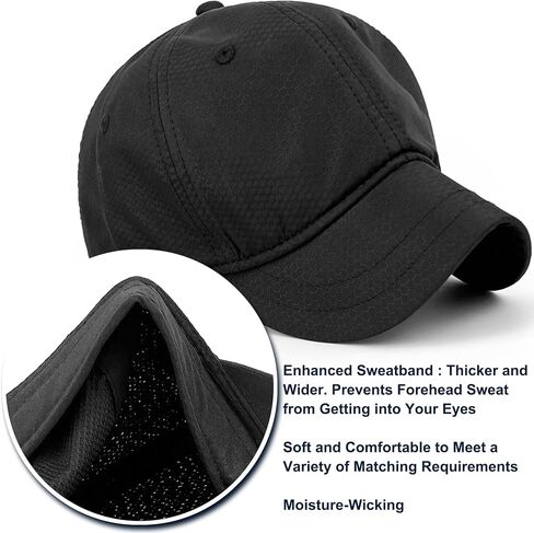 Masktide Short Brim Baseball Caps for Men Quick Dry Short Bill Hats for Women Ponytail Umpire Fitted Running Outdoor Sports in Kuwait