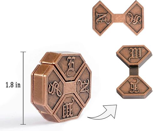 MHY Large Size Brain Teaser Puzzles,3 Pieces Metal Cast Puzzle Games Toys,3D Highly Difficult Adult Puzzles, IQ Educational Box for Teens… in Saudi Arabia