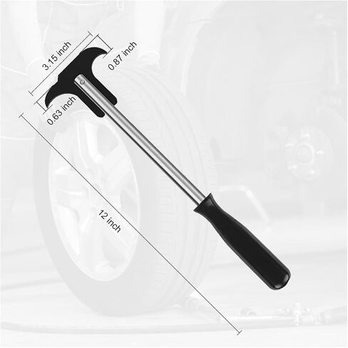 Oil and Grease Seal Puller Tool with Dual Hook Tips - Heat Treated Steel Oil Seal Removal Tool - Oil Seals Disassembly Wrench Puller Car Repair Tools for Car SUV and Light Truck (Red) in Saudi Arabia