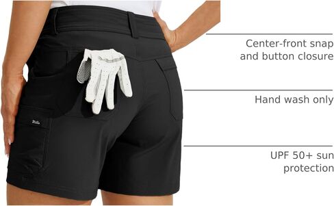 Willit Women's Golf Shorts Hiking Cargo Shorts Quick Dry Athletic Casual Summer Shorts with Pockets 5" in Saudi Arabia