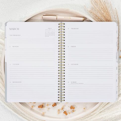 Beautiful 2026 Daily Planner - 7" x 10" Planner for Women or Men with Weekly & Monthly Spreads for Easy Planning - Beautiful Calendar Book to Organize Tasks and Boost Productivity in Saudi Arabia
