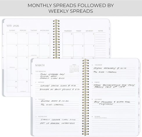 Beautiful 2026 Daily Planner - 7" x 10" Planner for Women or Men with Weekly & Monthly Spreads for Easy Planning - Beautiful Calendar Book to Organize Tasks and Boost Productivity in Saudi Arabia