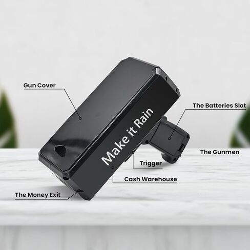 بندقية المال التلقائي لعبة النقدية بندقية جعلها المطر المال مطلق النار للحفلات، أحداث النادي عيد الميلاد، عيد الهالوين، حفلات أعياد الميلاد، حفلات الزفاف متعة الدعامة بندقية المال لهدية السنة الجديدة in Kuwait