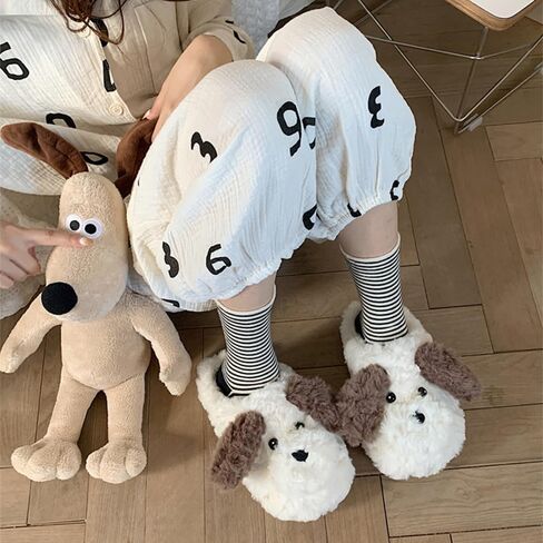 XIXITIAO Cute Animal Slippers,Fuzzy Cartoon Kawaii Whale Slippers,Plush House Shoesfor Women Men Indoor Fluffy Winter Slides in Saudi Arabia