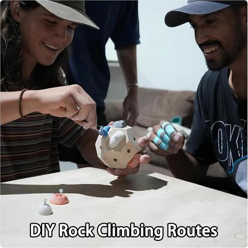 كتلة بولدر مصنوعة يدويًا - بناء القوة والدقة، كرة تسلق ثلاثية الأبعاد لتدريب القوة، حامل جدار صخري مقلد، معدات تسلق الصخور المحمولة، هدايا لمتسلقي الصخور (قطعة واحدة) in Kuwait