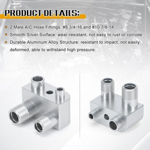 For GM Gen V LSX LS3 Engine Swap Conversion A/C Line Compressor Adapter Fitting in Saudi Arabia