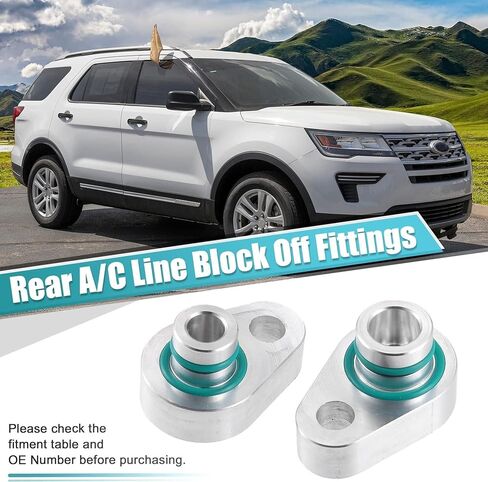 مناسب لـ 2010-2018 لسيارة Ford Explorer Alu لمجموعات منع التيار المتردد الخلفي الفضي Mini um in Saudi Arabia