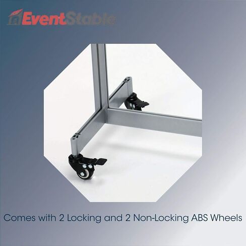 EventStable 24'' x 22'' x 16'' Clear Desktop Barrier - Easily Installable Plastic Shield Counter Divider Panel - Desk Shield Sneeze Guard for Counter in Offices, Banks, and Schools in Saudi Arabia