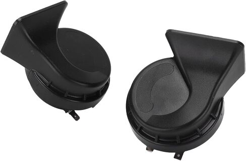 زوج من بوق السيارة DC12V 110Db 500 هرتز صفارة إنذار مزدوجة النغمة، بوق سيارة عالمي لشاحنات السيارات والدراجات النارية والدراجات النارية UTV ATV، قرن حلزون عالي النغمة مع مادة ABS، تصميم in Saudi Arabia