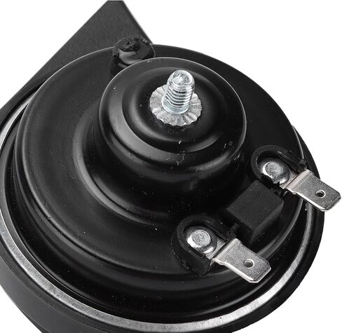 زوج من بوق السيارة DC12V 110Db 500 هرتز صفارة إنذار مزدوجة النغمة، بوق سيارة عالمي لشاحنات السيارات والدراجات النارية والدراجات النارية UTV ATV، قرن حلزون عالي النغمة مع مادة ABS، تصميم in Saudi Arabia