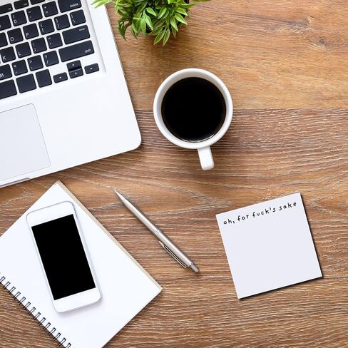 مذكرة لاصقة مضحكة What The F*ck Sticky Notepad، أوه، من أجل دفاتر الملاحظات الجديدة من أجل اللعنة، ملاحظات مرحة بعد ذلك، ملاحظات لاصقة مضحكة للبالغين، 100 قطعة ملصقات مضحكة (4 قطع) in Kuwait