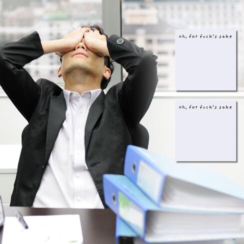 مذكرة لاصقة مضحكة What The F*ck Sticky Notepad، أوه، من أجل دفاتر الملاحظات الجديدة من أجل اللعنة، ملاحظات مرحة بعد ذلك، ملاحظات لاصقة مضحكة للبالغين، 100 قطعة ملصقات مضحكة (4 قطع) in Kuwait