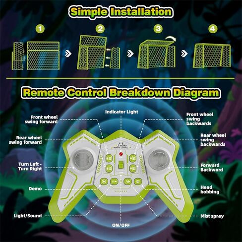 Remote Control Car, RC Cars Toys for Ages 8-13, 2.4ghz Bionic Mantis Toy Cars with Ball/Goal, 8WD 360° RC Drift Car on Outdoor Toys for Kids Ages 4-8, 4 5 6 7 8 10 Year Old Boy Birthday Gifts in Saudi Arabia