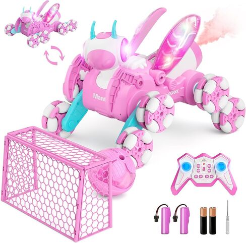 Remote Control Car, RC Cars Toys for Ages 8-13, 2.4ghz Bionic Mantis Toy Cars with Ball/Goal, 8WD 360° RC Drift Car on Outdoor Toys for Kids Ages 4-8, 4 5 6 7 8 10 Year Old Boy Birthday Gifts in Saudi Arabia