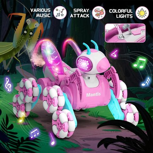 Remote Control Car, RC Cars Toys for Ages 8-13, 2.4ghz Bionic Mantis Toy Cars with Ball/Goal, 8WD 360° RC Drift Car on Outdoor Toys for Kids Ages 4-8, 4 5 6 7 8 10 Year Old Boy Birthday Gifts in Saudi Arabia