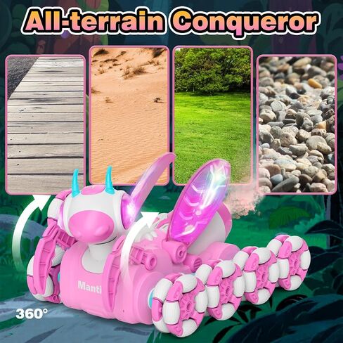 Remote Control Car, RC Cars Toys for Ages 8-13, 2.4ghz Bionic Mantis Toy Cars with Ball/Goal, 8WD 360° RC Drift Car on Outdoor Toys for Kids Ages 4-8, 4 5 6 7 8 10 Year Old Boy Birthday Gifts in Saudi Arabia