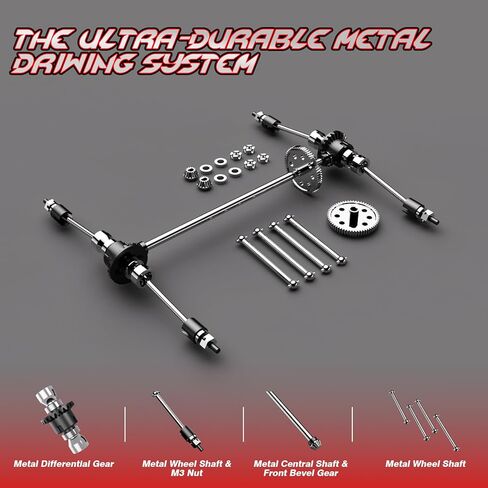 Remote Control Car 1:18 All Terrain RC Cars, 40 KPH High Speed Remote Control Truck, 4WD Electric Vehicle, Off-Road RC Truck with 2 Rechargeable Batteries, 2.4Ghz Remote Control Car for Kids & Adults in Kuwait