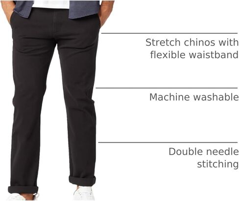 Dockers Men's Slim Fit Ultimate Chino with Smart 360 Flex, Vintage Indigo Blue, 32W x 34L in Saudi Arabia