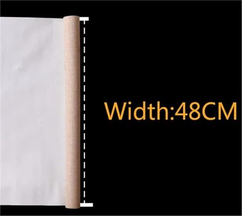 Rolled Canvas 1M Linen-Blend Primed Blank Canvas Roll for Oil & Acrylic Painting, Art Supply for Artists and Creative Use(28cm Width) in Saudi Arabia