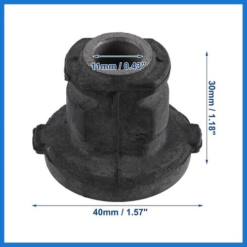 Steering Rack Pinion Mount Bushing Fit for Mercedes-Benz ML320 GL320 R320 2007-2009 No.1644600029 - Pack of 4 Black Auto Accessories in Saudi Arabia