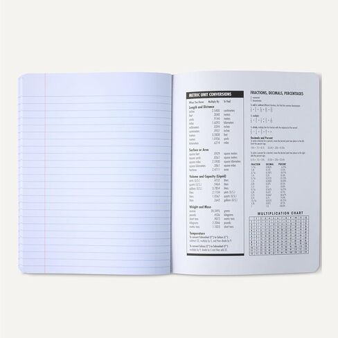 Amazon Basics Composition Notebook, Wide Ruled, 100 Sheets, 4 pack, Assorted Marble Colors in Saudi Arabia