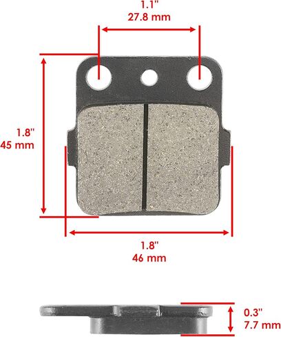 Caltric Front and Rear Brake Disc Rotor with Pads compatible with Yamaha Raptor 350 YFM350 2004-2013 in Saudi Arabia