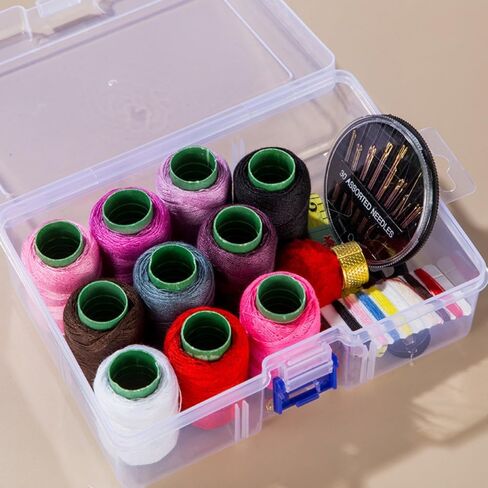 Comprehensive Sewing Kit – Portable Needle and Thread Box for Home and Travel Sewing Tools Set 19 in Saudi Arabia