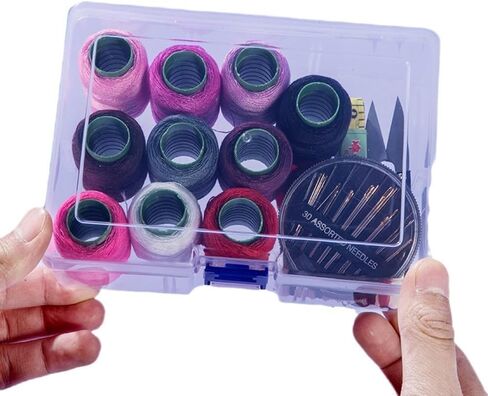 Comprehensive Sewing Kit – Portable Needle and Thread Box for Home and Travel Sewing Tools Set 19 in Saudi Arabia