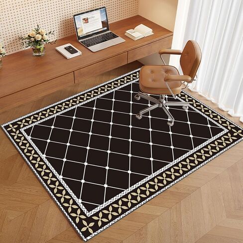 Hardwood Floor Chair Mat for Office Computer Gaming Rolling Chair Floor Protection Mat with Anti Slip Scratch Resistant Design Multi Purpose Carpet Protector (140 x 160 cm) in Saudi Arabia