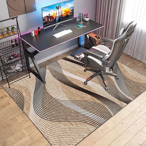Hardwood Floor Office Chair Mat Multi Purpose Floor Protector for Computer Gaming Rolling Chair Anti Slip Scratch Resistant 130 x 160 cm in Saudi Arabia