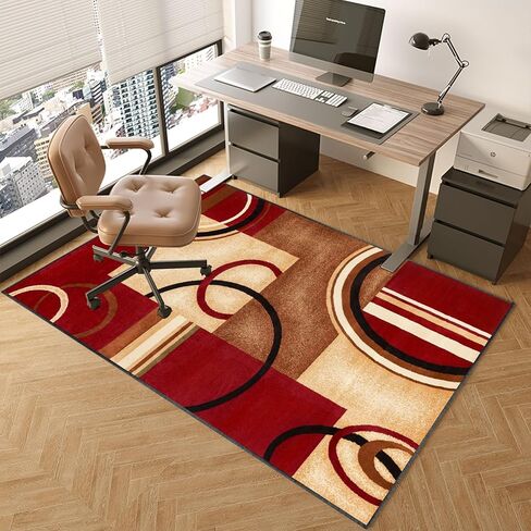 Desk Chair Mat for Hardwood Floor 160 x 180 cm Office Chair Mats with Non Slip Backing Hard Floor Protector for Rolling Chairs Gaming Chair Mat for Wooden Floors Computer Chair Rug for Home in Saudi Arabia
