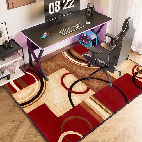 Desk Chair Mat for Hardwood Floor 160 x 180 cm Office Chair Mats with Non Slip Backing Hard Floor Protector for Rolling Chairs Gaming Chair Mat for Wooden Floors Computer Chair Rug for Home in Saudi Arabia