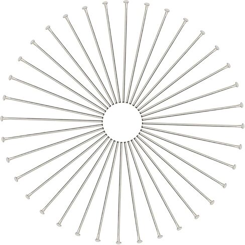 Tupalizy 200PCS Stainless Steel Straight Head Pins Flat HeadPins for Jewelry Making Dangle Earrings Necklaces Bracelets Charms Pendants Findings DIY Crafts Wire Wrapping Projects Supplies (0.7x20mm) in Saudi Arabia