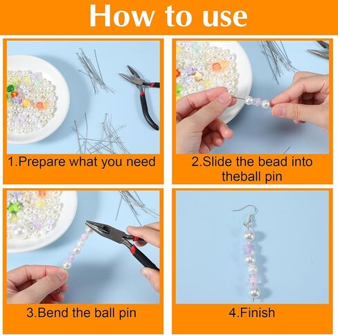 200Pcs 7cm Mini Eye Pins for Jewelry Making, Stainless Steel Beading Needles Wire Eyepins Open Eye Head Pins for DIY Craft Bead Earring Pendant Necklace Bracelet Jewelry Charm Finding Making in Saudi Arabia