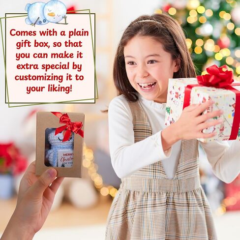 Positive Christmas Snowman Crochet Motivational Gifts, Inspirational Crochet with Uplifting Card, Handmade Emotional Support Gifts Encouraging Messages Inspirational Ornaments (Snowman) in Saudi Arabia