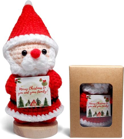 Positive Christmas Snowman Crochet Motivational Gifts, Inspirational Crochet with Uplifting Card, Handmade Emotional Support Gifts Encouraging Messages Inspirational Ornaments (Snowman) in Saudi Arabia
