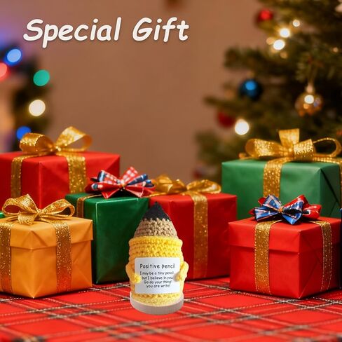 حيوانات كروشيه إيجابية، هدايا كروشيه دعم عاطفي لرنة عيد الميلاد، زخرفة كروشيه لسطح المكتب مثالية لحفلات أعياد الميلاد، للنساء، هدايا العودة إلى المدرسة وديكور المنزل in Saudi Arabia