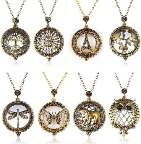 10X Portable Vintage Magnifying Glass Pendant Monocle for Reading Crafts Working Inspection Exploring (Dragonfly) in Saudi Arabia