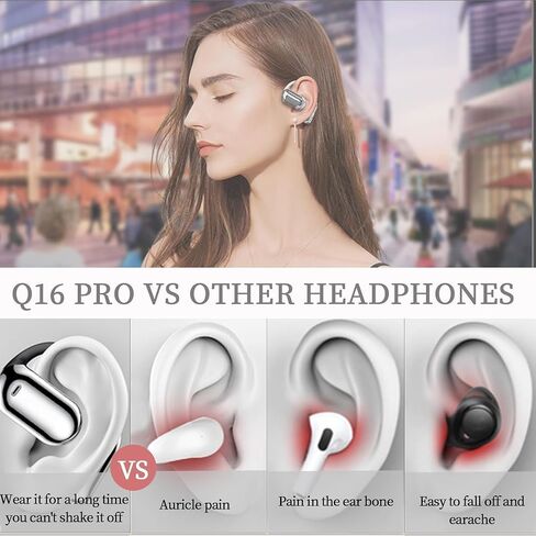 Sunnyknight 144-Language AI Translator Earbuds: Real-Time Bluetooth 5.4 Earphones with OWS Open Ear & Touch LCD - Ideal for Business, Travel & Learning in Saudi Arabia